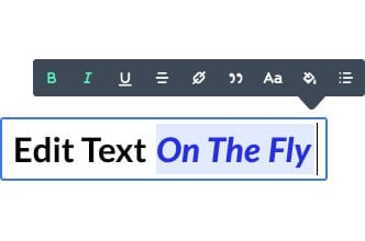 Inline Text Editor