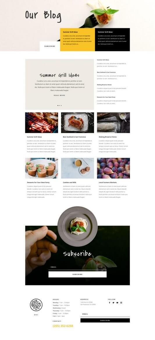 Website Layout