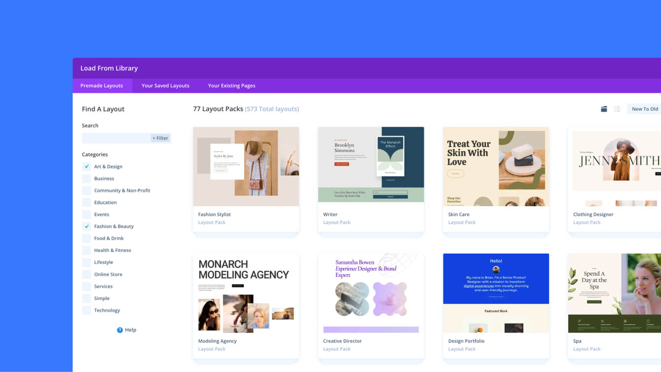 Premade Layouts