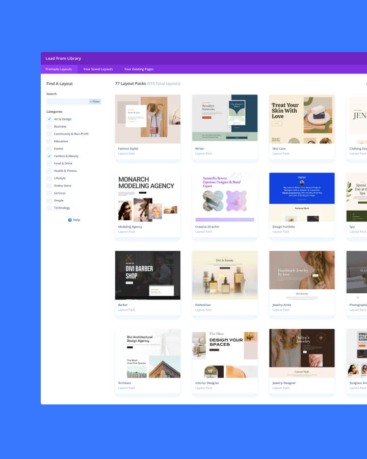 Premade Layouts