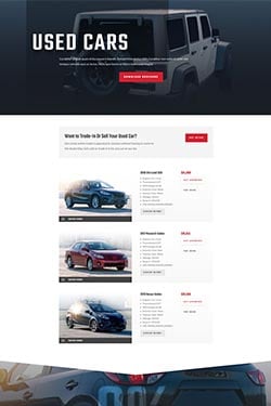 Car Dealer Layout Preview