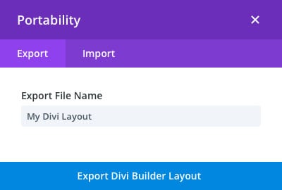 Divi экспорты