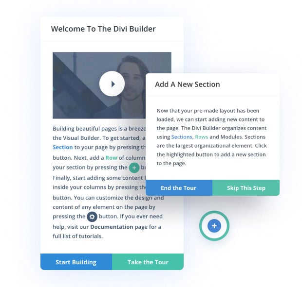 Divi Product Tour