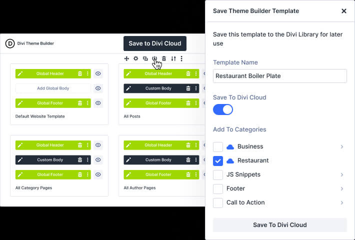 Theme Builder Divi Cloud