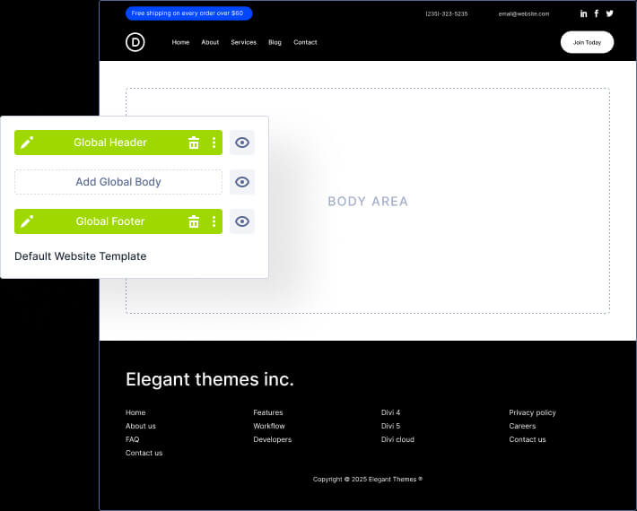 Theme Builder Templates