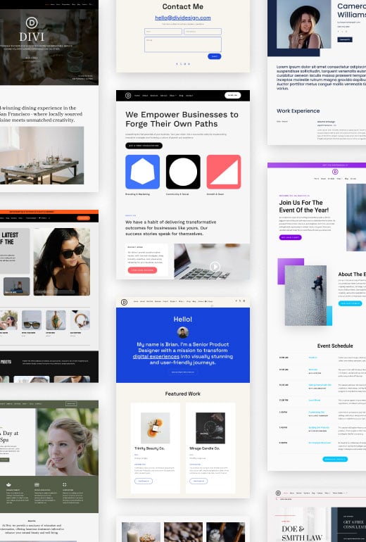 Divi Quick Sites Starter Site Packs
