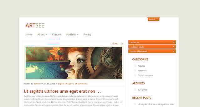 artsee wordpress theme