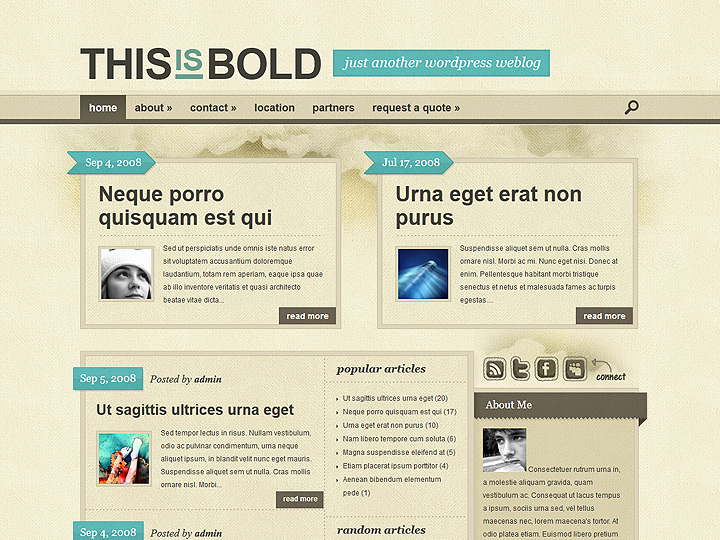 Bold WordPress Theme