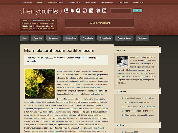 CherryTruffle WordPress Theme CherryTruffle WordPress Theme
