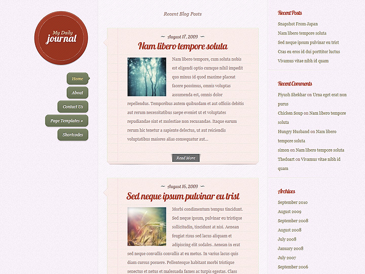 dailyjournal responsive wordpress theme