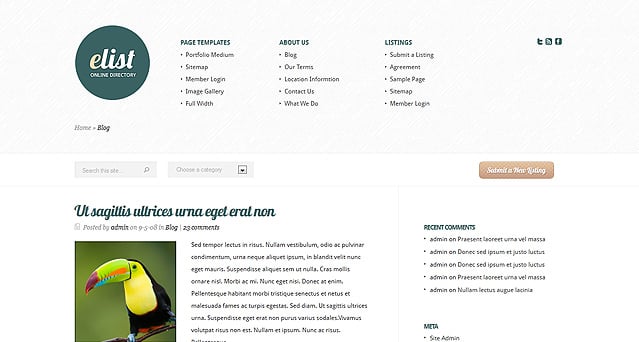 elist directory wordpress theme