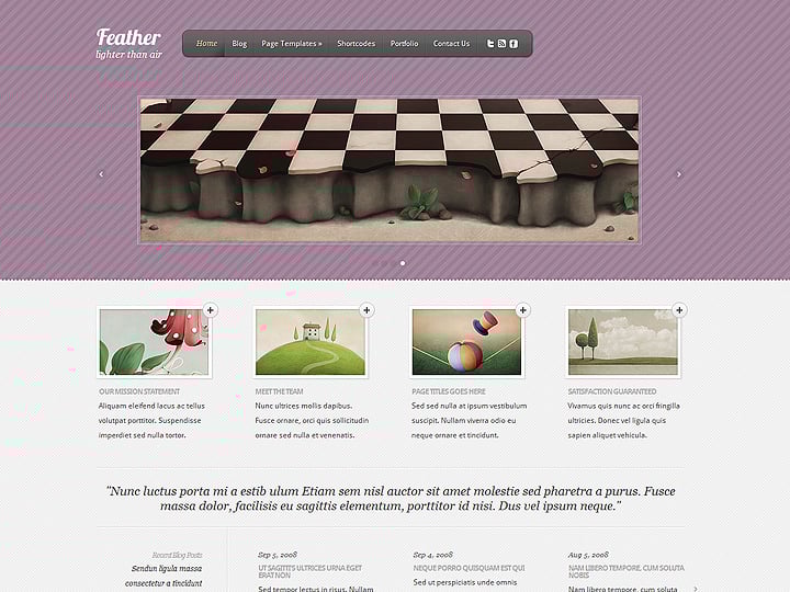 Feather WordPress Theme