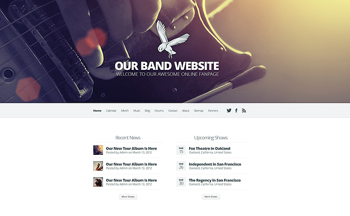 Harmony Band WordPress Theme