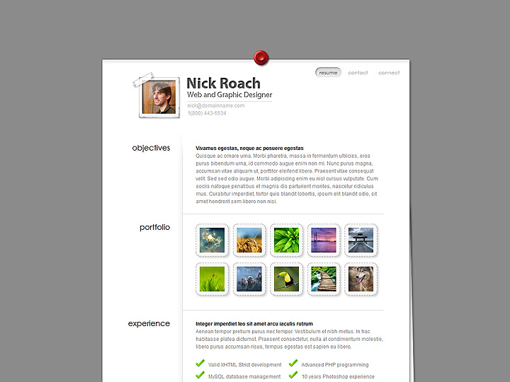 wordpress resume templates