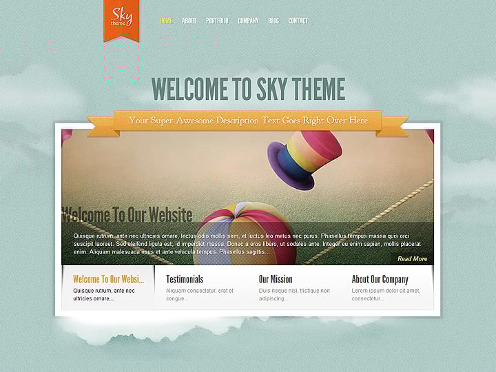 Sky WordPress Theme