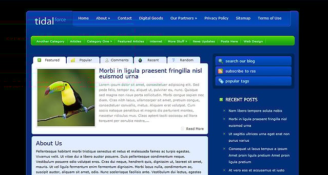 TidalForce WordPress Theme TidalForce WordPress Theme