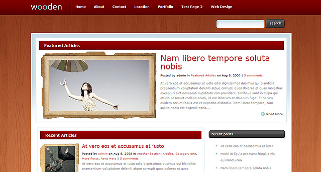 wooden wordpress theme wooden theme