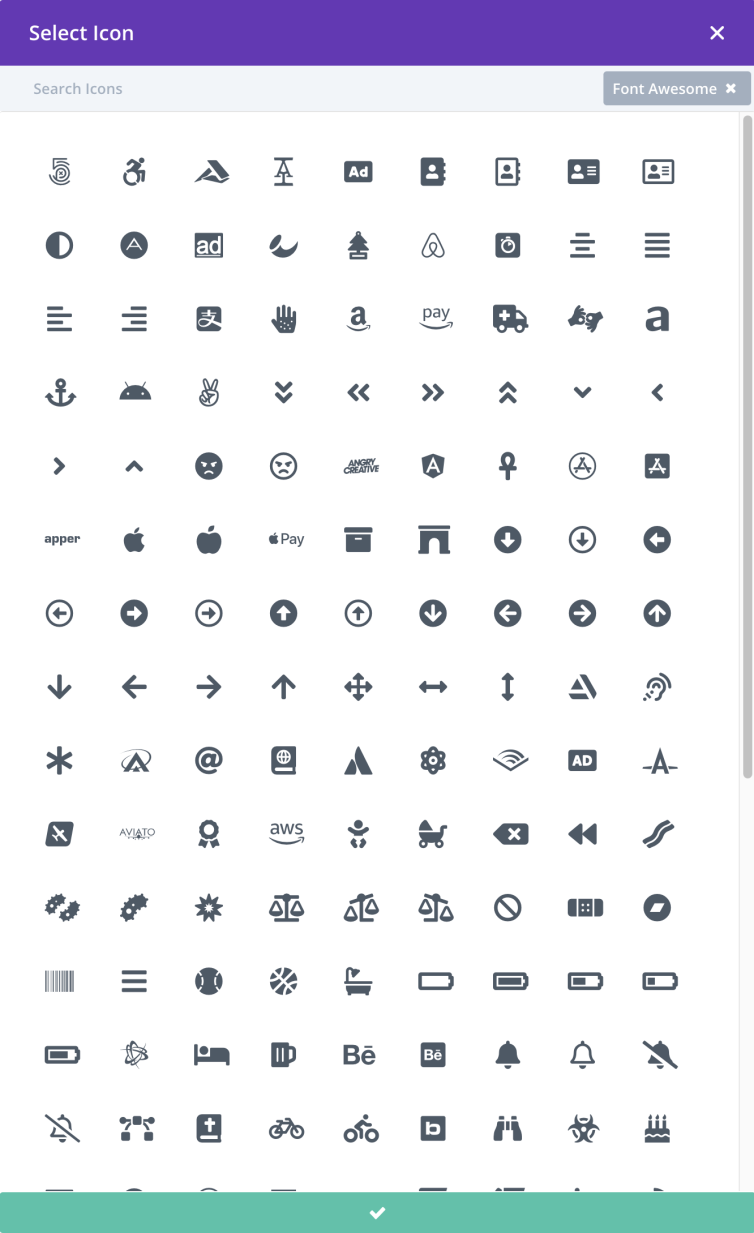 Font Awesome đã tích hợp hoàn hảo với Divi, giúp cho việc thêm icon trỏ tay vào website của bạn trở nên nhanh chóng và đơn giản hơn bao giờ hết. Xem hình ảnh liên quan để biết thêm chi tiết về tính năng này và cách thực hiện.