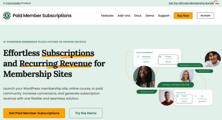 Paid Member Subscriptions