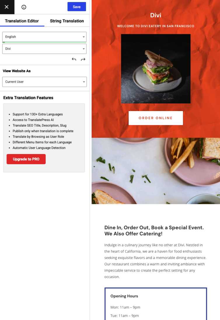 TranslatePress Screenshot 1