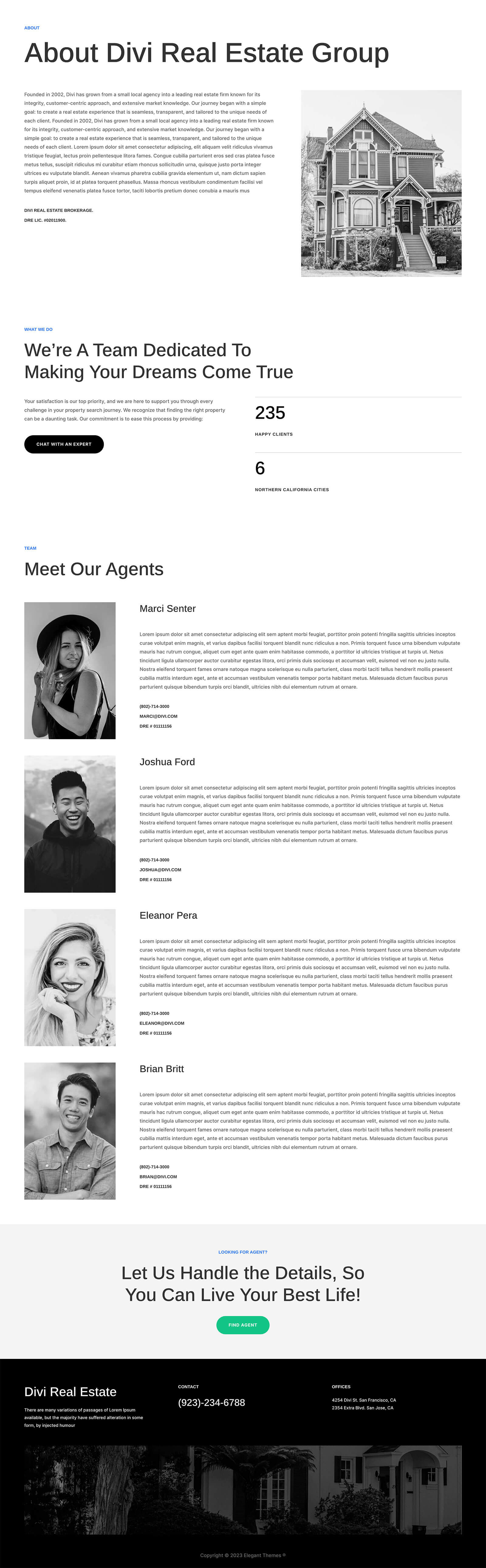 Realty About Page Divi Layout By Elegant Themes Realty about page divi layout by elegant themes