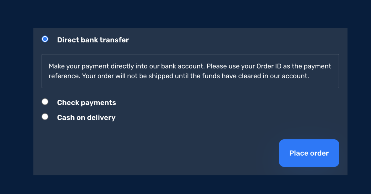 WooCommerce Checkout Payment