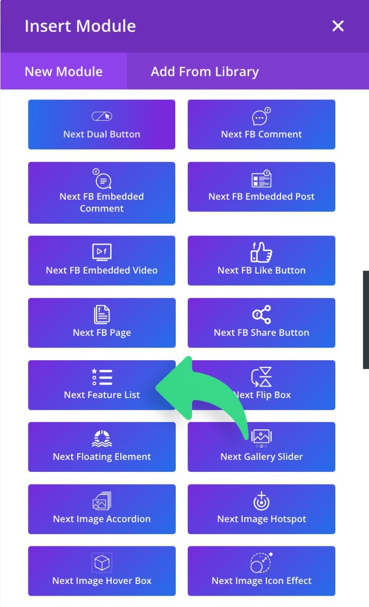 Divi Feature List Module – Elegant Themes