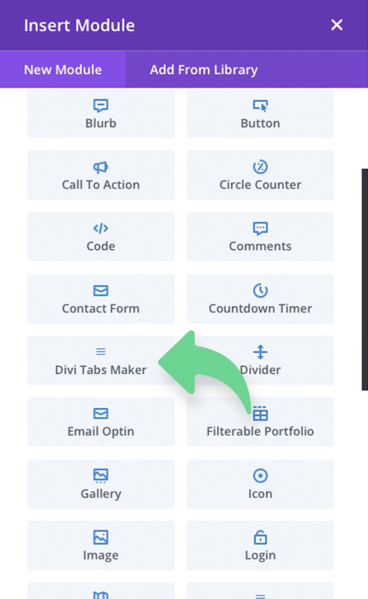 Divi Tabs Maker Module Elegant Themes